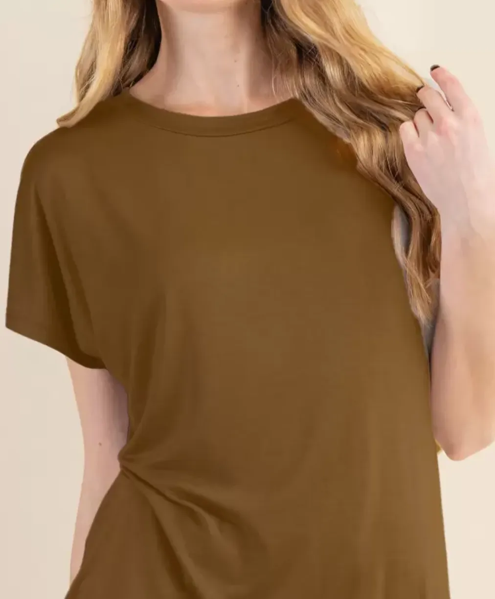 Basic Crew Neck Short Sleeve Top
