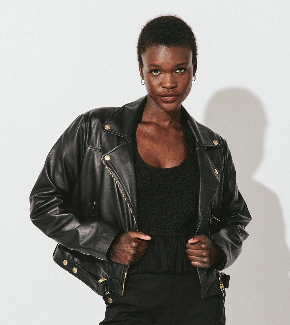 Baxter Leather Jacket | Black Sleek And Stylish