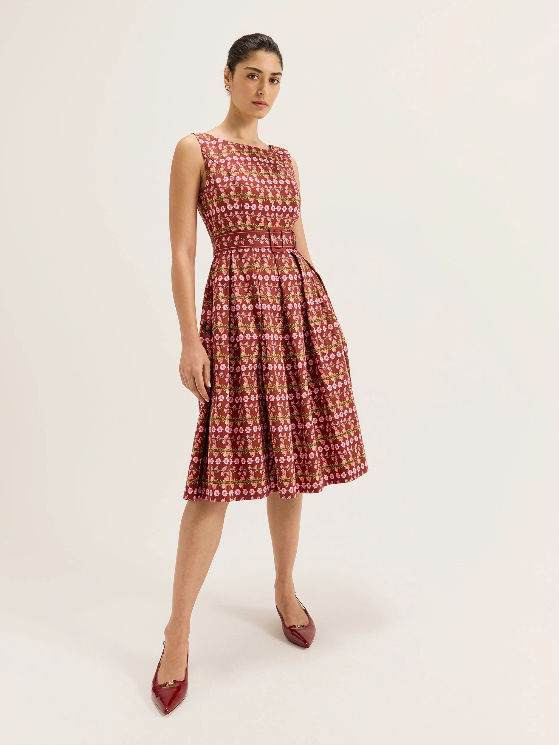 Perfectly Tailored Alpine Floral Dress