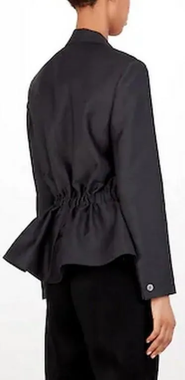 Belted Ruched-Waist Jacket