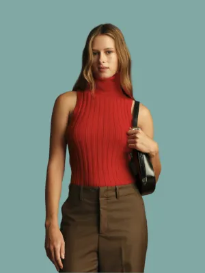Ben Turtleneck Knit Top Smart Layer Breathable Openwork Knit