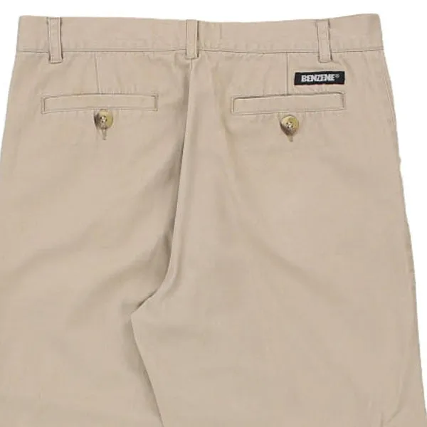 Benzene Chinos - 31W 29L Beige Cotton