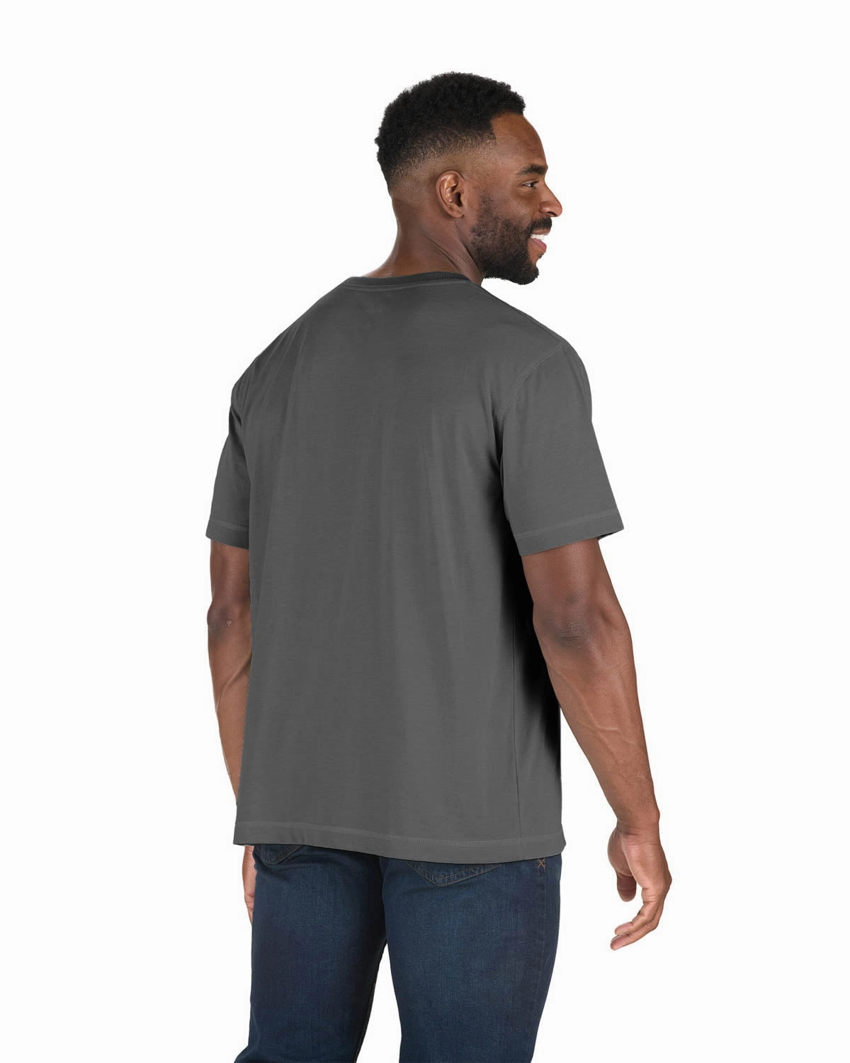 Breathable Cotton Streamlined Design Berne Mens Slate Cotton Blend Light Performance Tee S/S