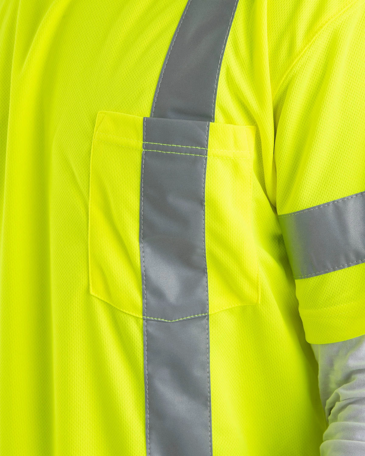 Thermal regulation Berne Mens Yellow Polyester Hi-Vis Class 3 Performance S/S