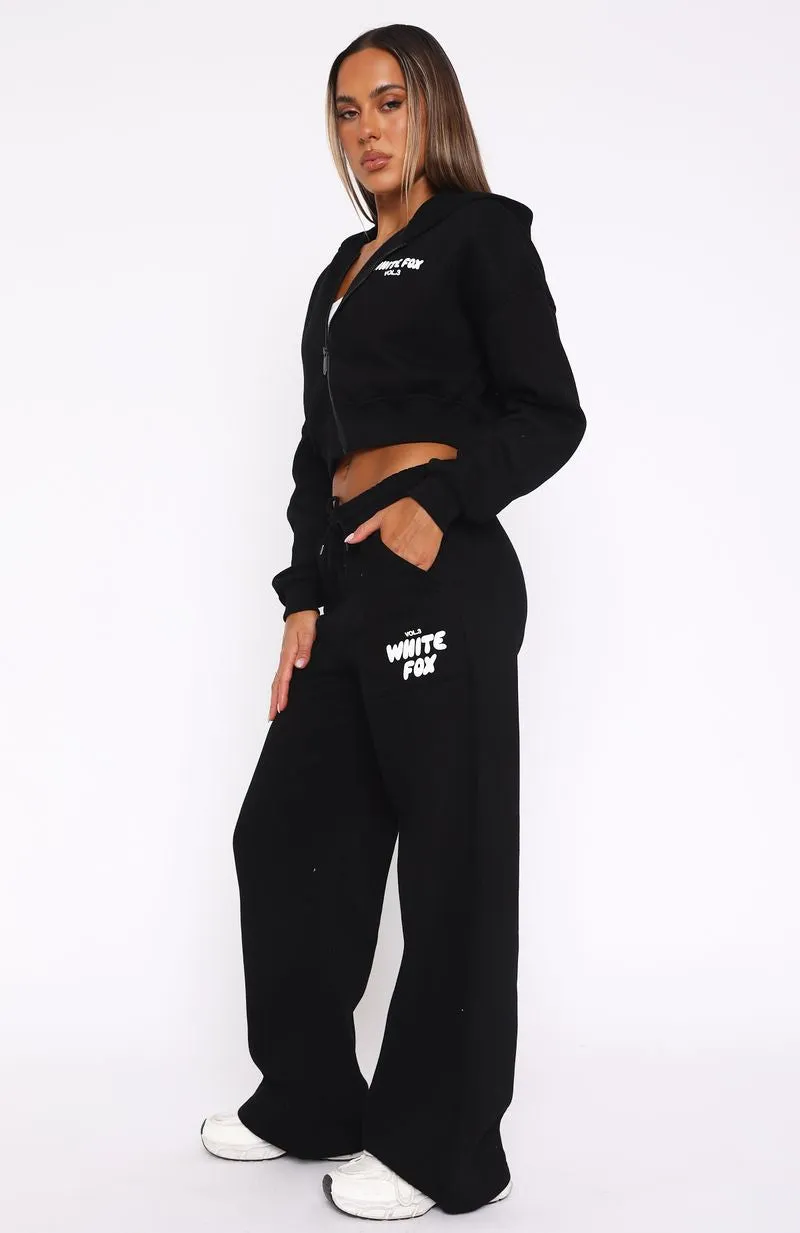 Offstage Wide Leg Sweatpants Monochrome Ventilation Panel Stain Release Coating