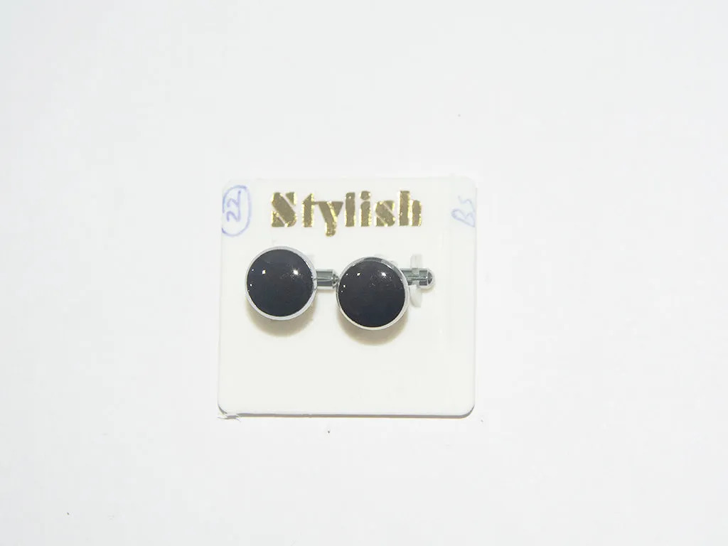 Black & Silver Designer Cufflinks