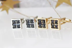 BLACK CUFFLINKS