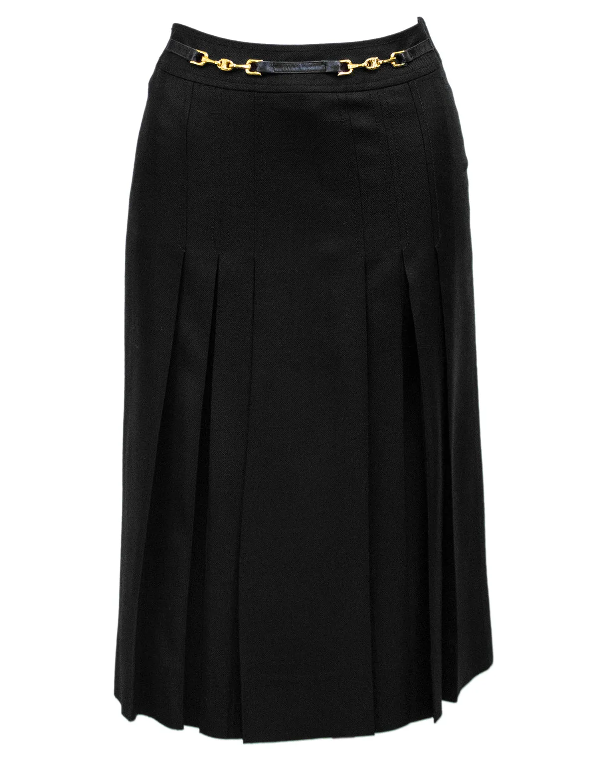 Black Pleated Skirt