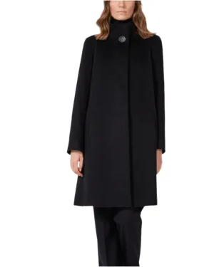 Black Pure Wool Coat
