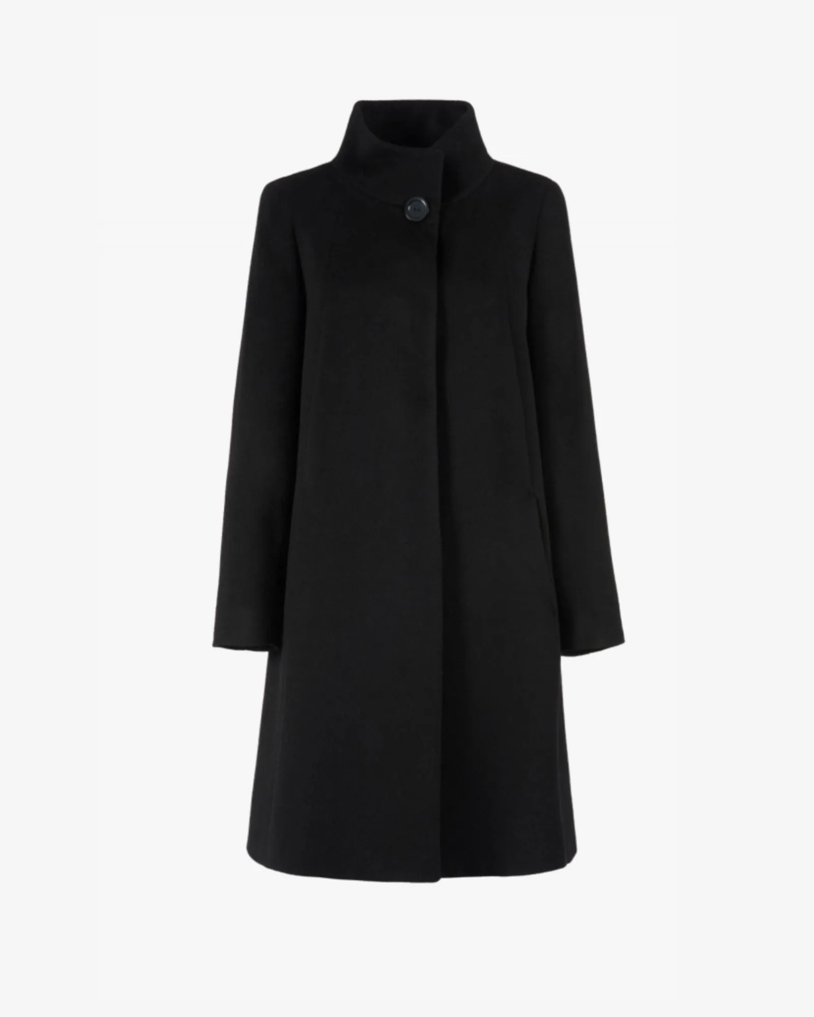 Black Pure Wool Coat