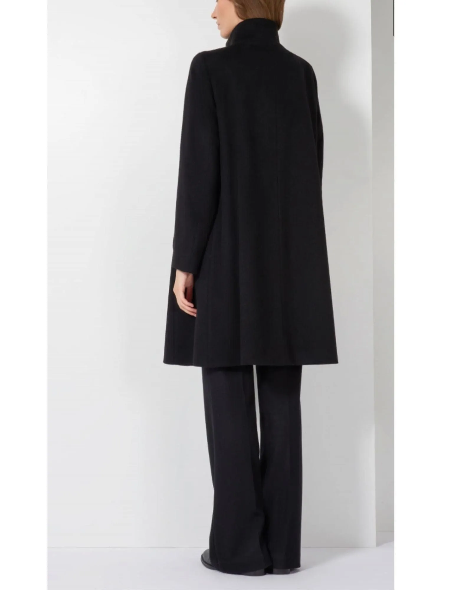 Black Pure Wool Coat
