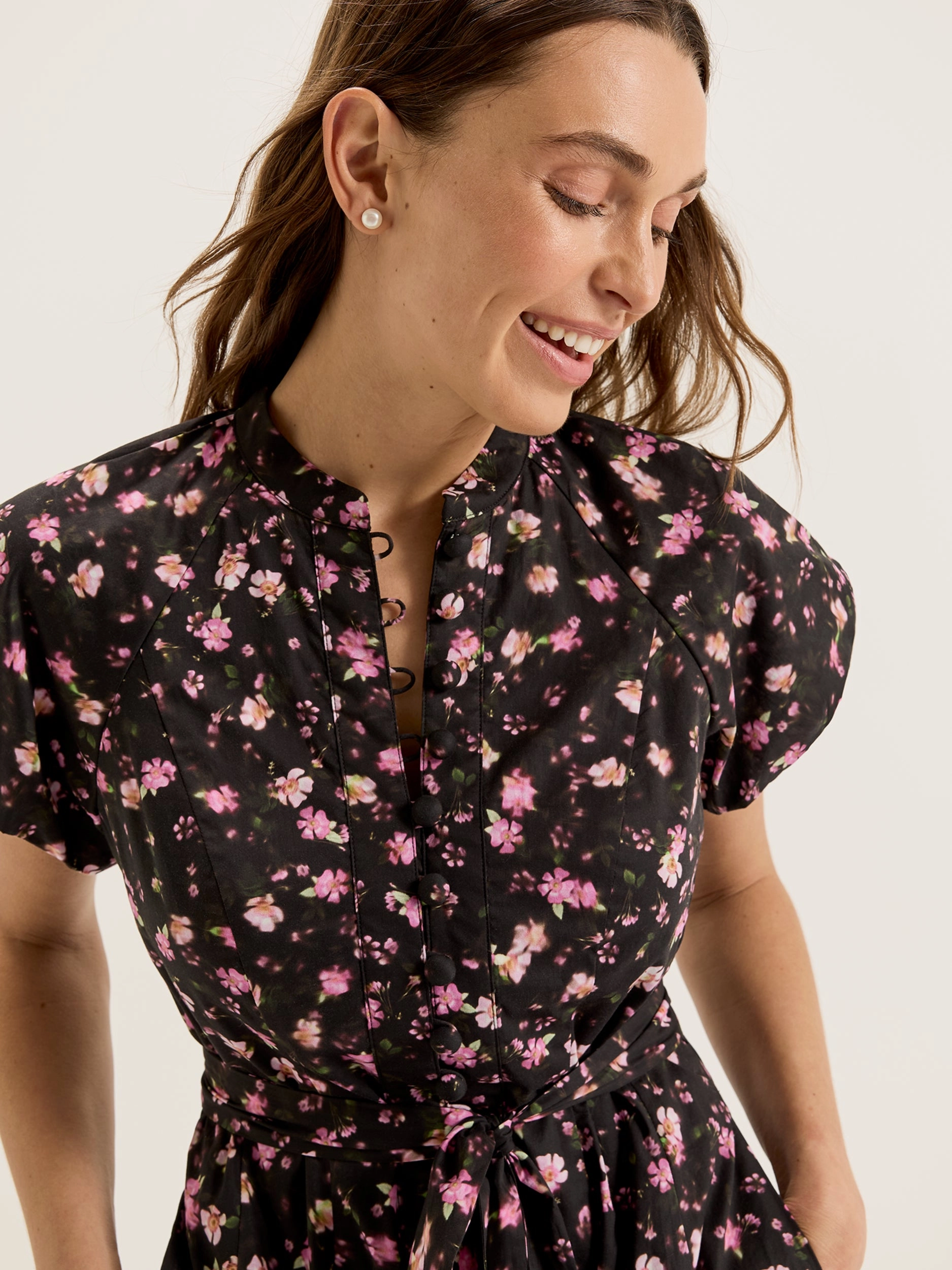 Blossom Mini Dress Chilly Weather Comfort