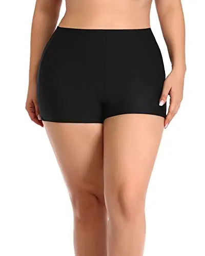 Blouson Tankini Tops Swim Shorts Sport Tankini Swimsuits For Women-Black Tribal