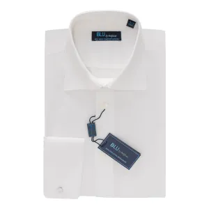 BLU DRESS SHIRT- FRENCH CUFF White