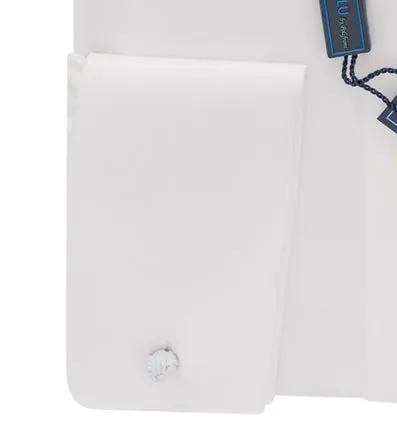 BLU DRESS SHIRT- FRENCH CUFF White