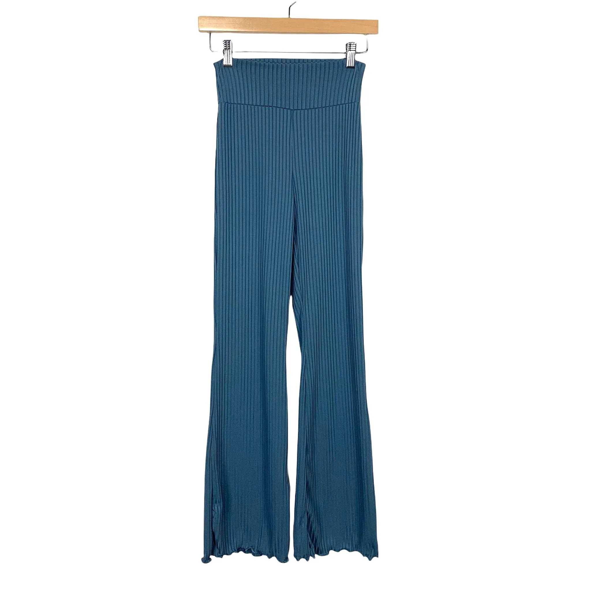 Blue Blush Ribbed Maternity Pants- Size S (Inseam 29.5”, sold out online)