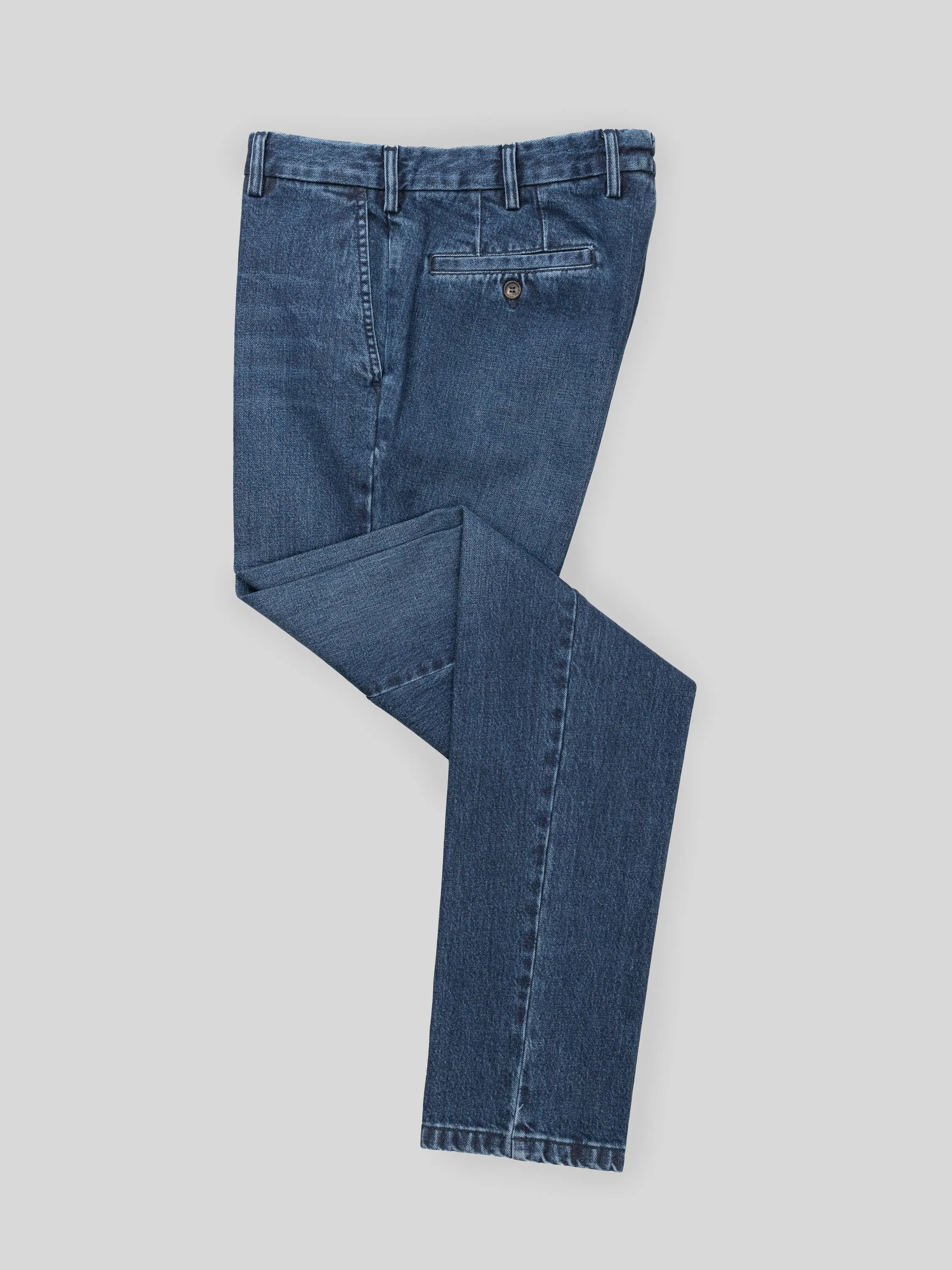 Blue denim cotton sport trousers