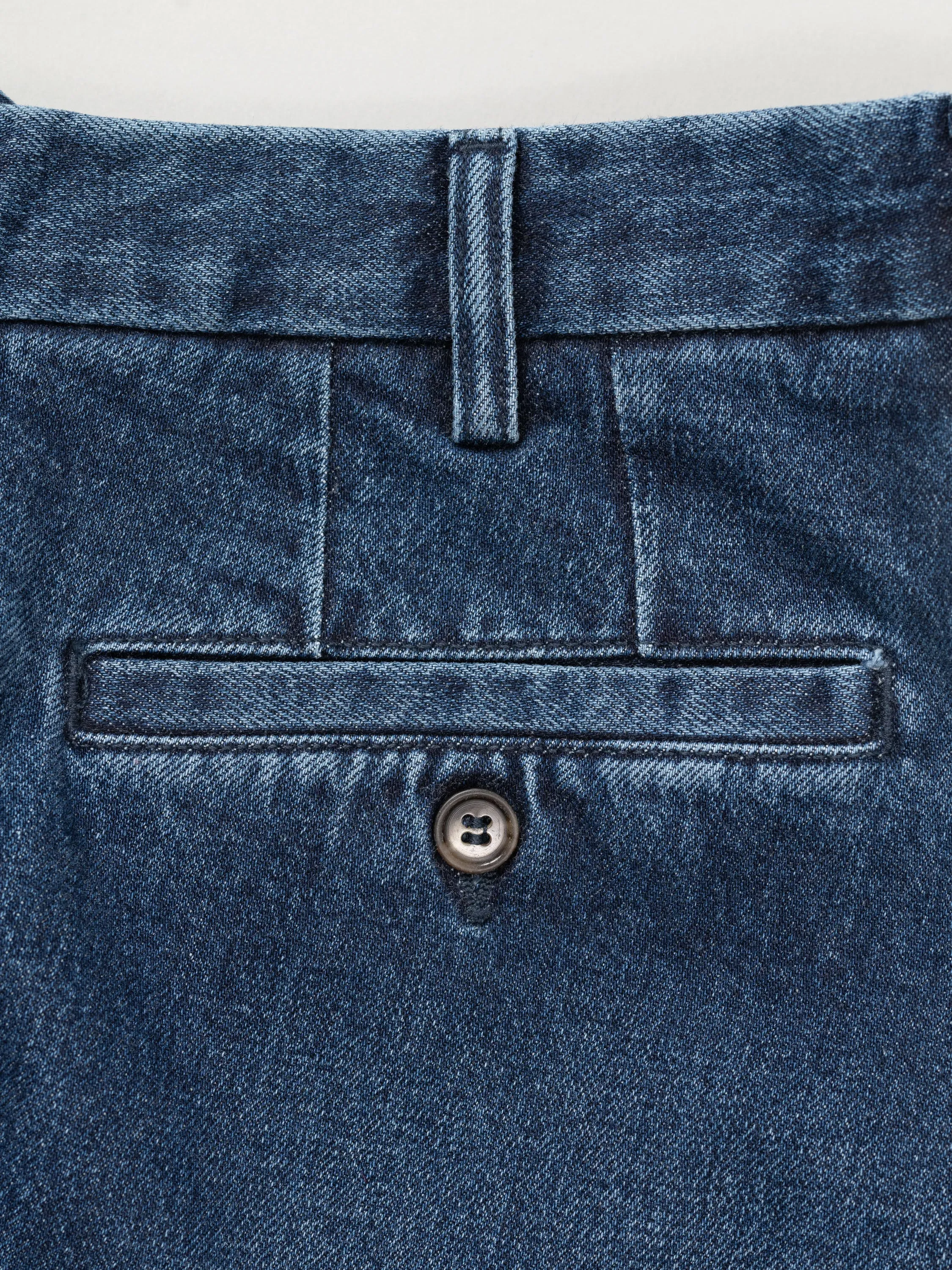 Blue denim cotton sport trousers