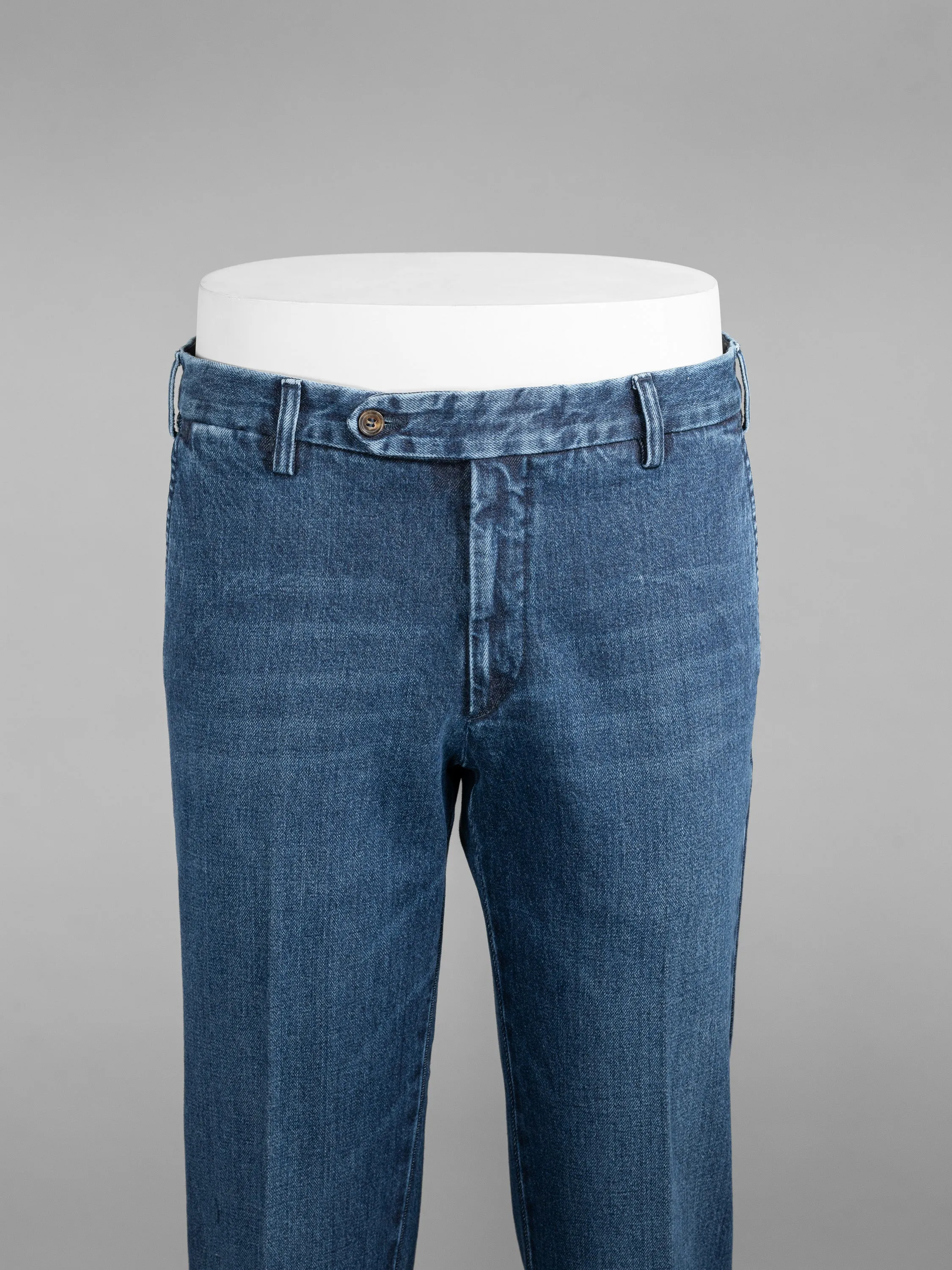 Blue denim cotton sport trousers