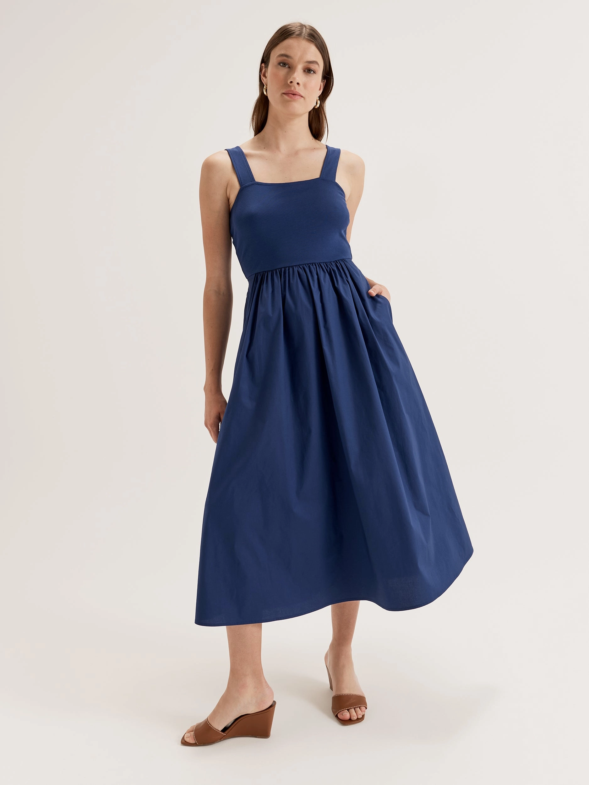 retro-style St Agnes Mixed Media Dress