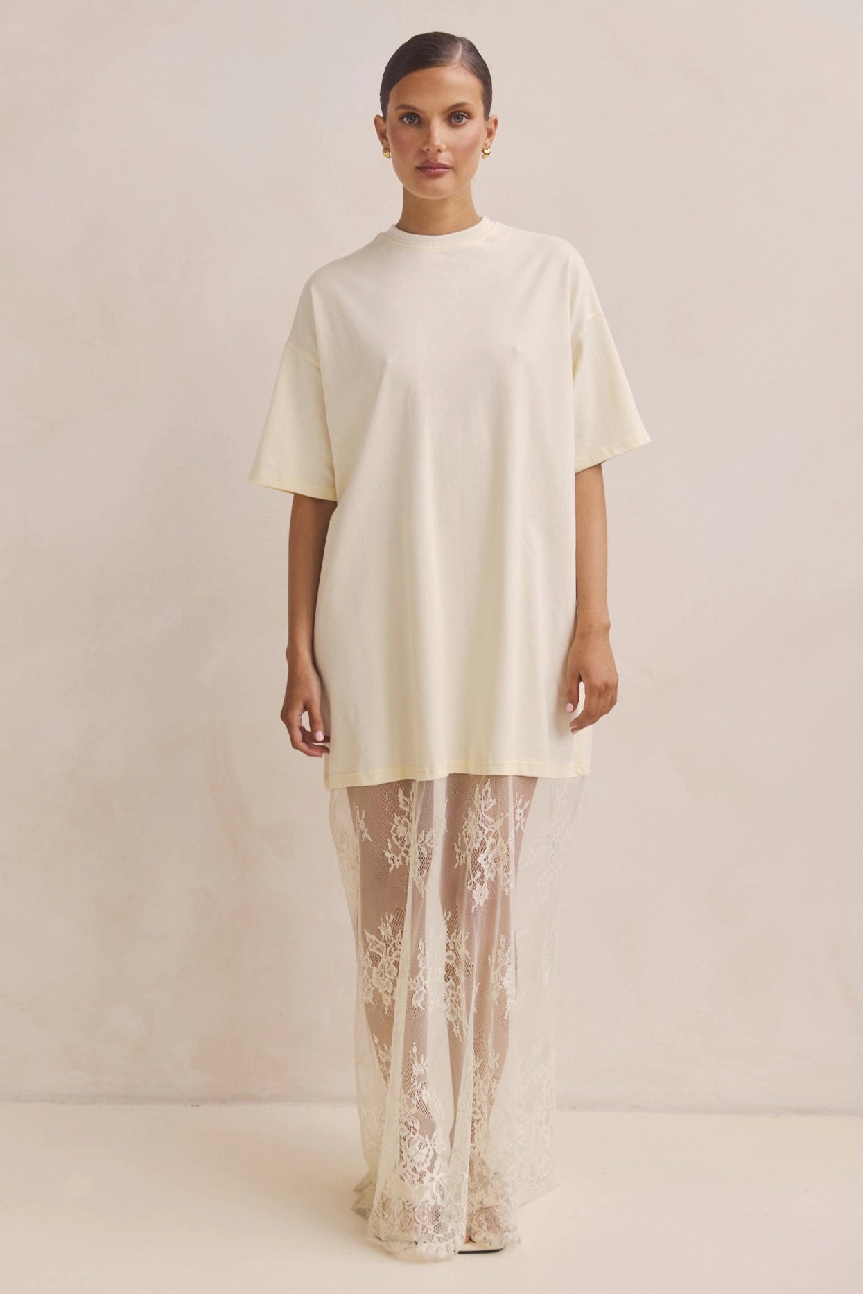 Ophelia Maxi Dress (Lemon) soft look