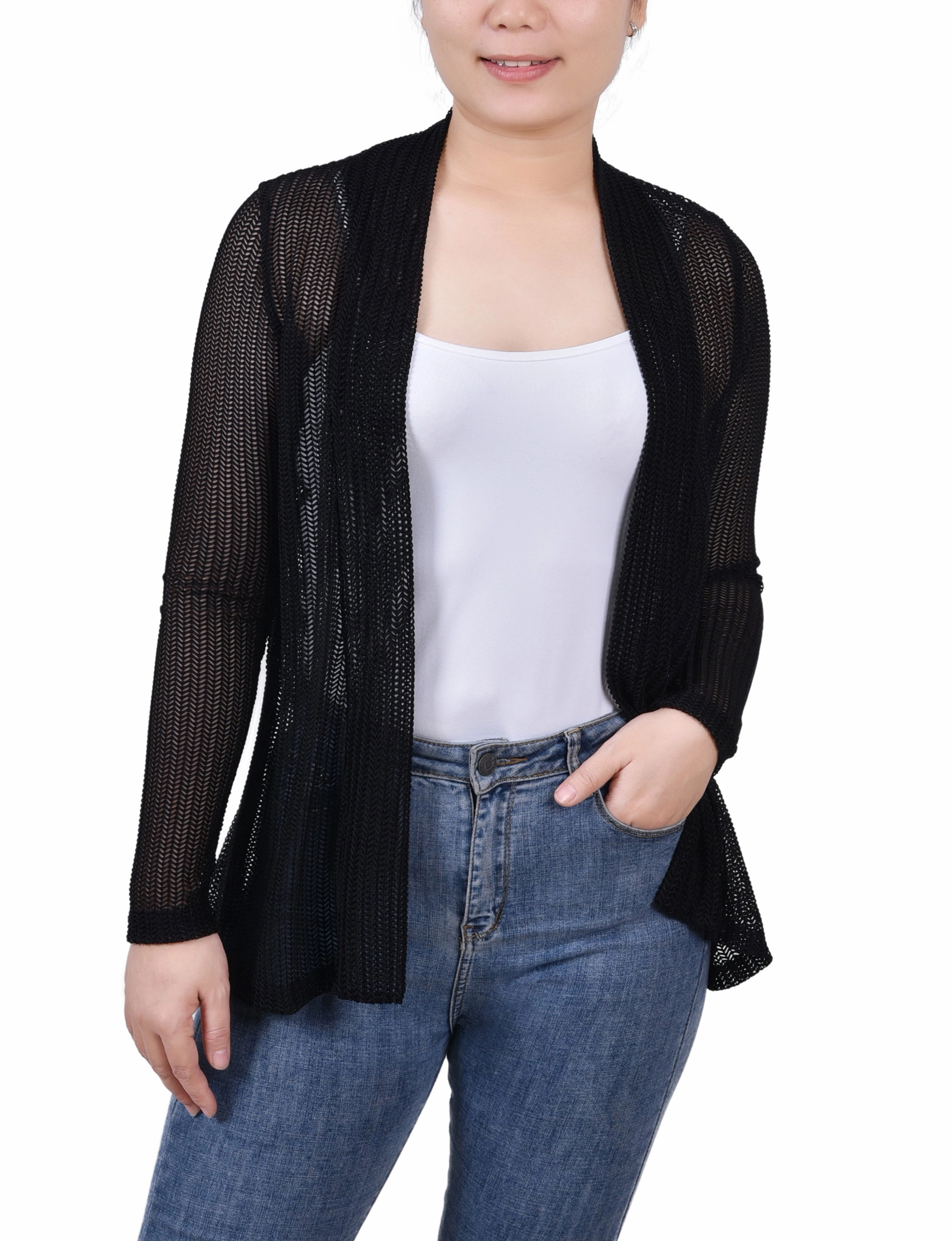 Open Knit Cardigan RelaxedSilhouette