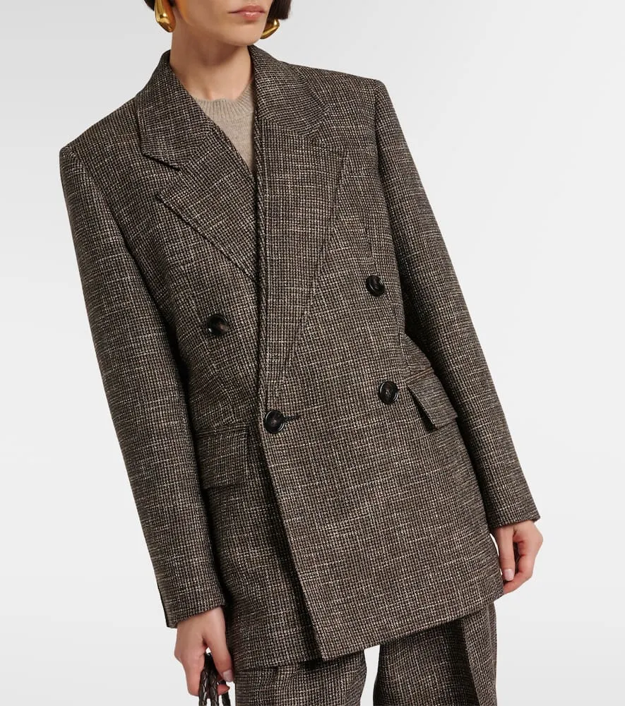 Bottega Veneta Wool and cotton-blend moulin√É¬© blazer