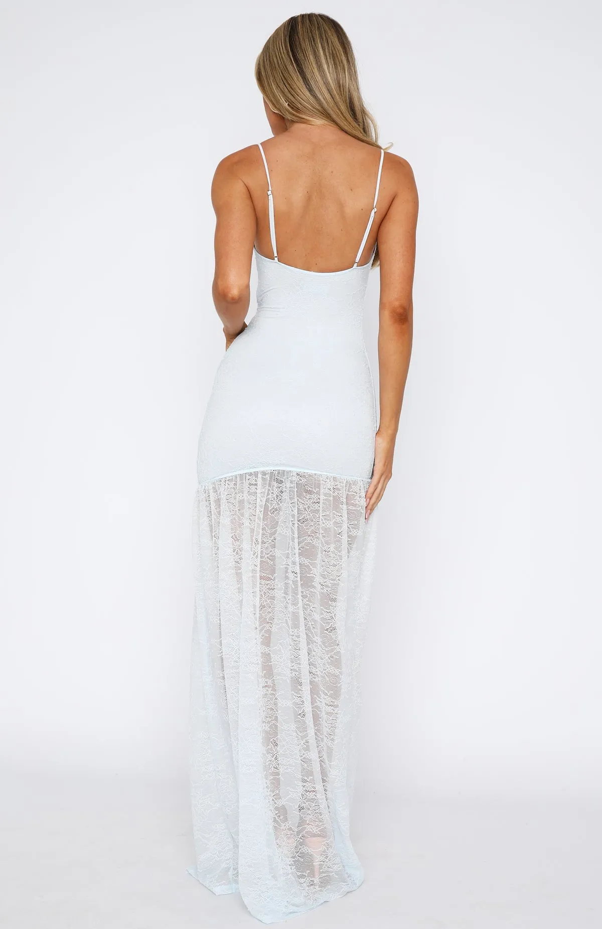 DropShoulder AntiPill Finish The Only One Maxi Dress Blue