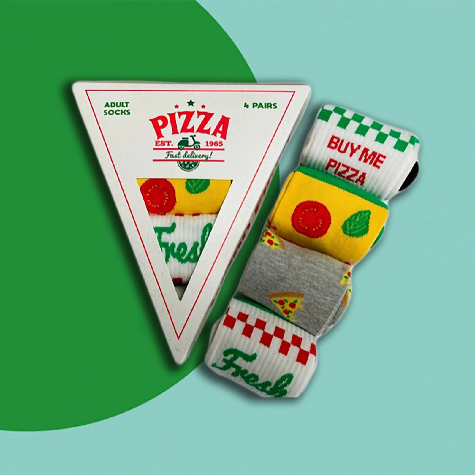 Boxt Socks Unisex Pizza 4 pcs