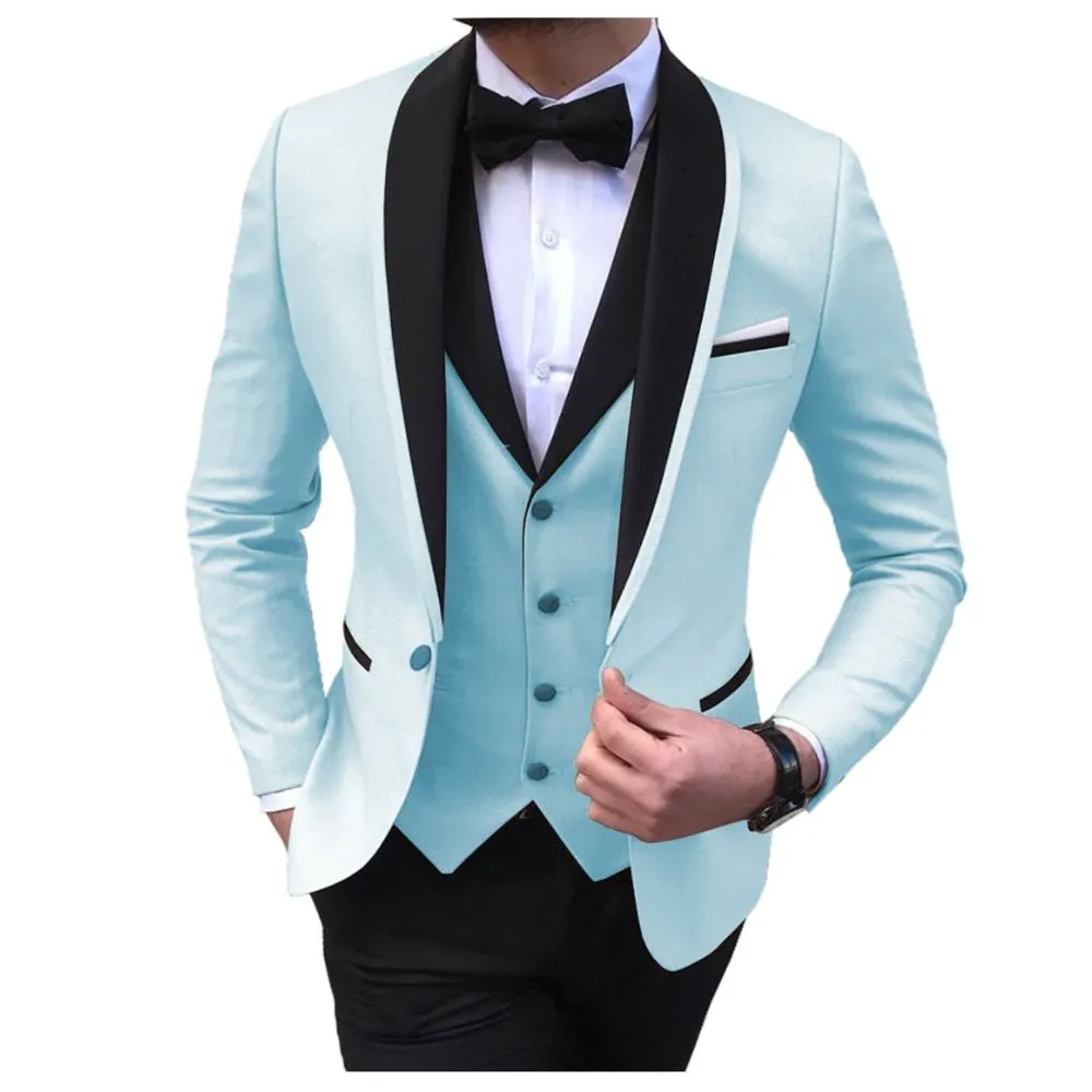 BRADLEY VIP SUITS Men's Fashion Formal 3 Piece Tuxedo (Jacket   Pants   Vest) Bronze Brown Suit Set