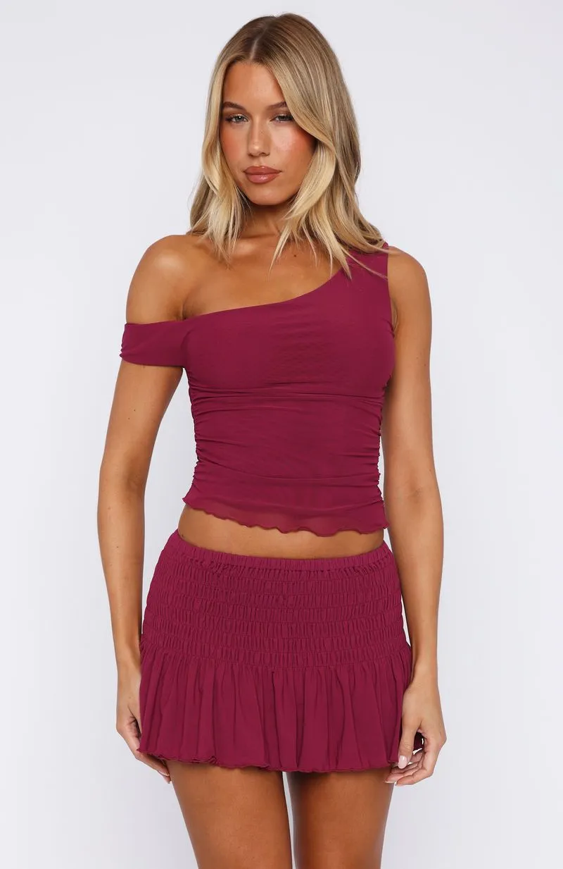 Break The Limits Top Berry Sustainable Textile Breathable Ventilation