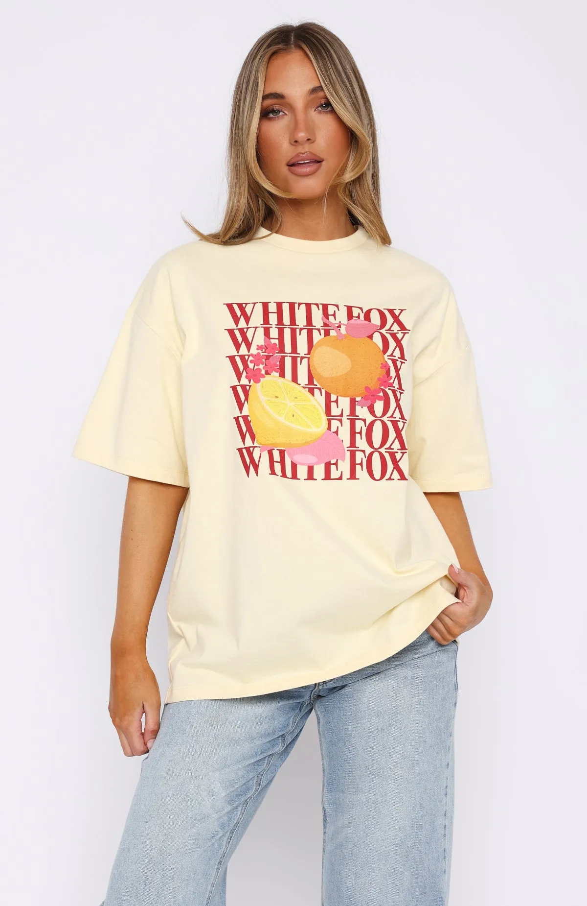 Oh So Sweet Oversized Tee Cream FlexFoamInserts