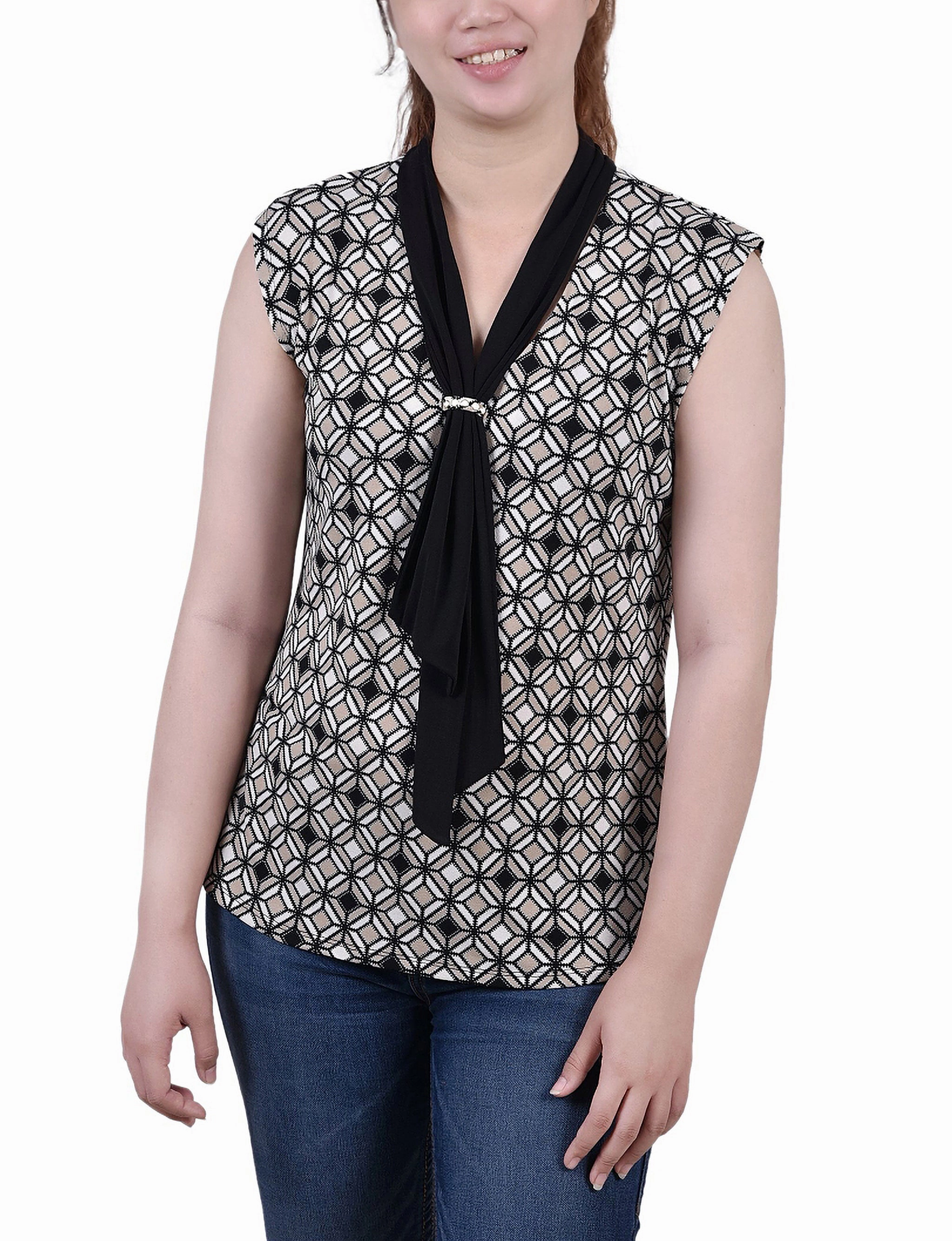 EcoFriendlyDye Petite Sleeveless Scarf Top