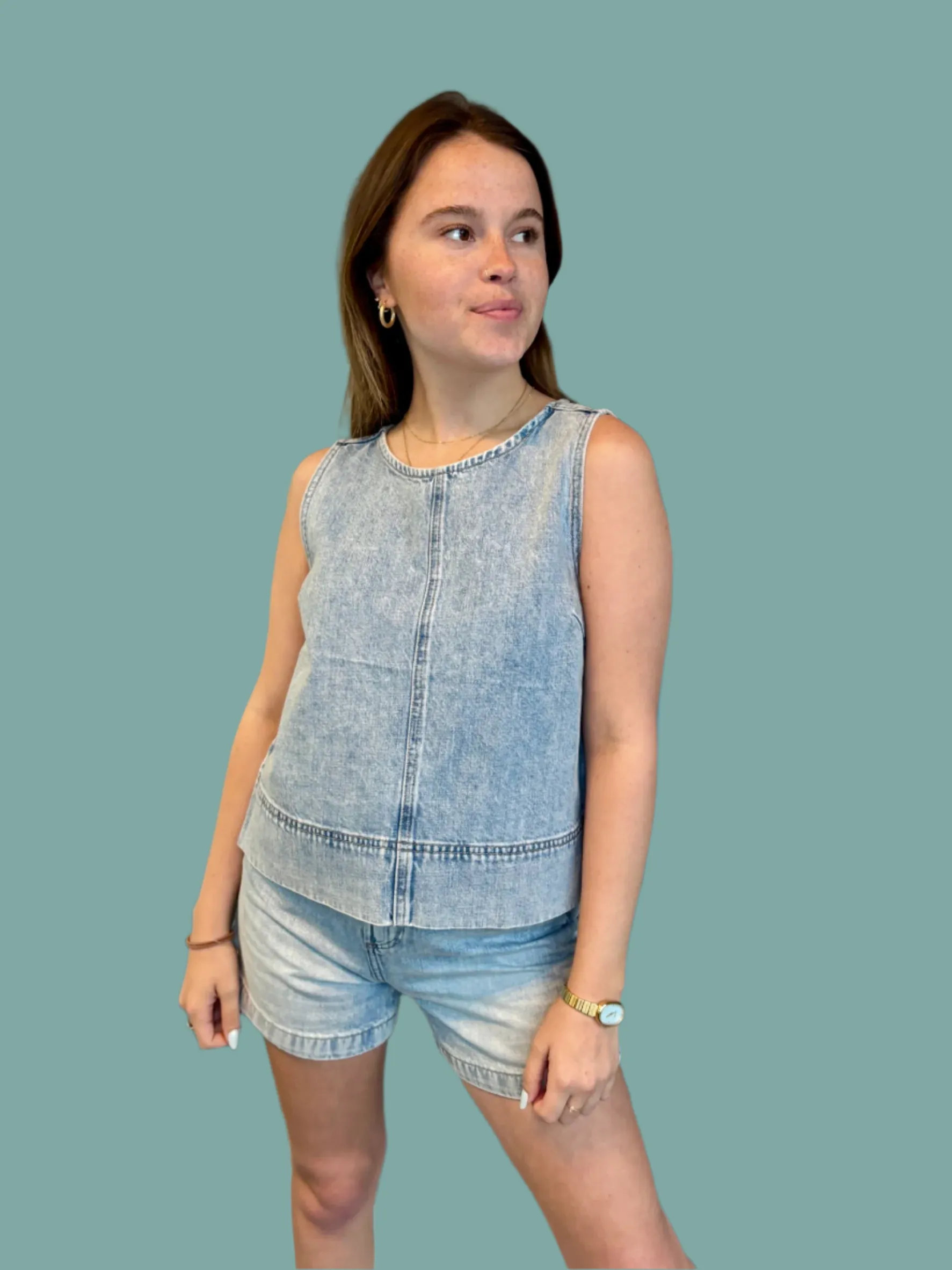 Rue Pop Over Swing Shirt - Berkeley AntiStatic Treatment