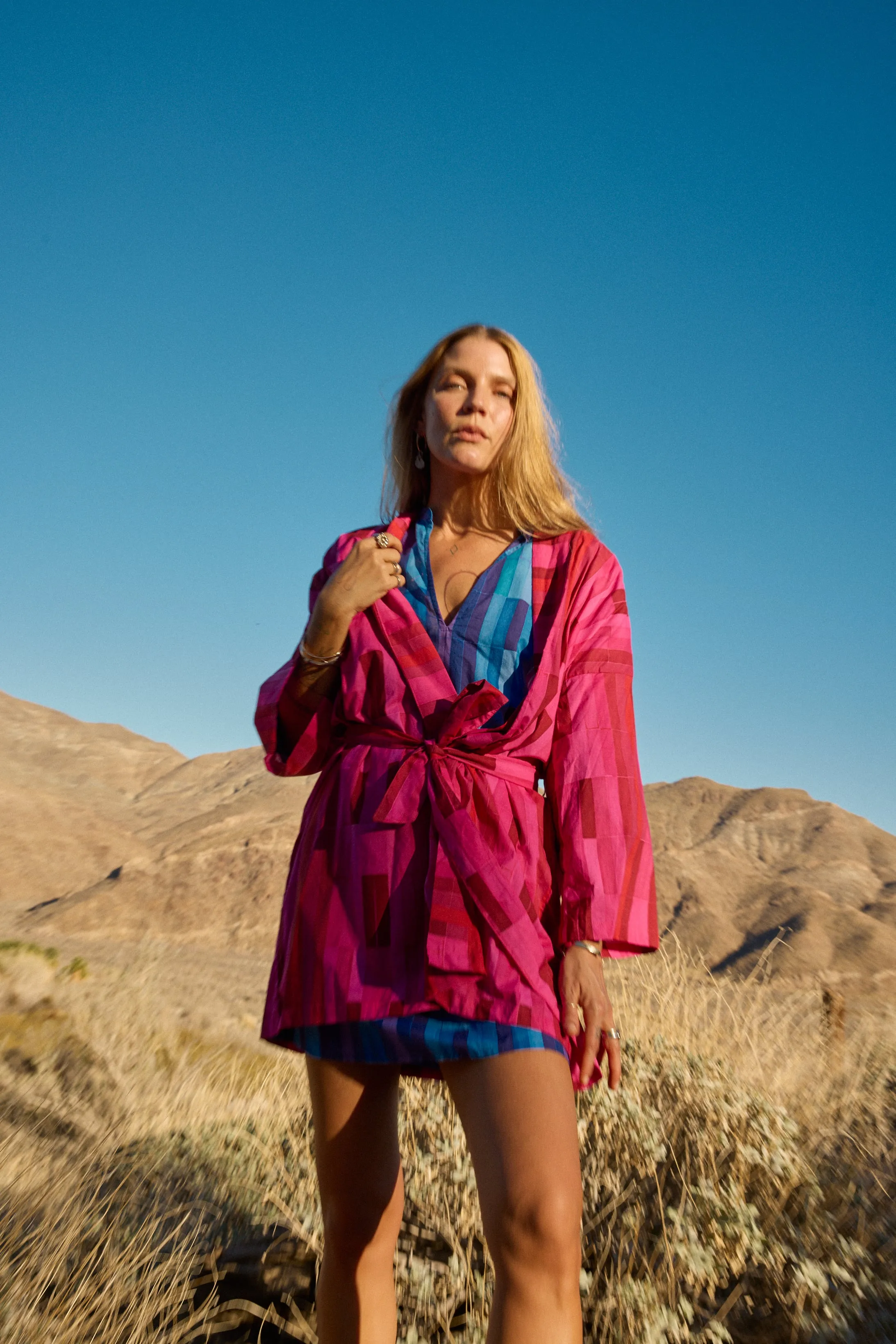 DIANE SHORT ROBE Antibacterial SoftFeel Fabric