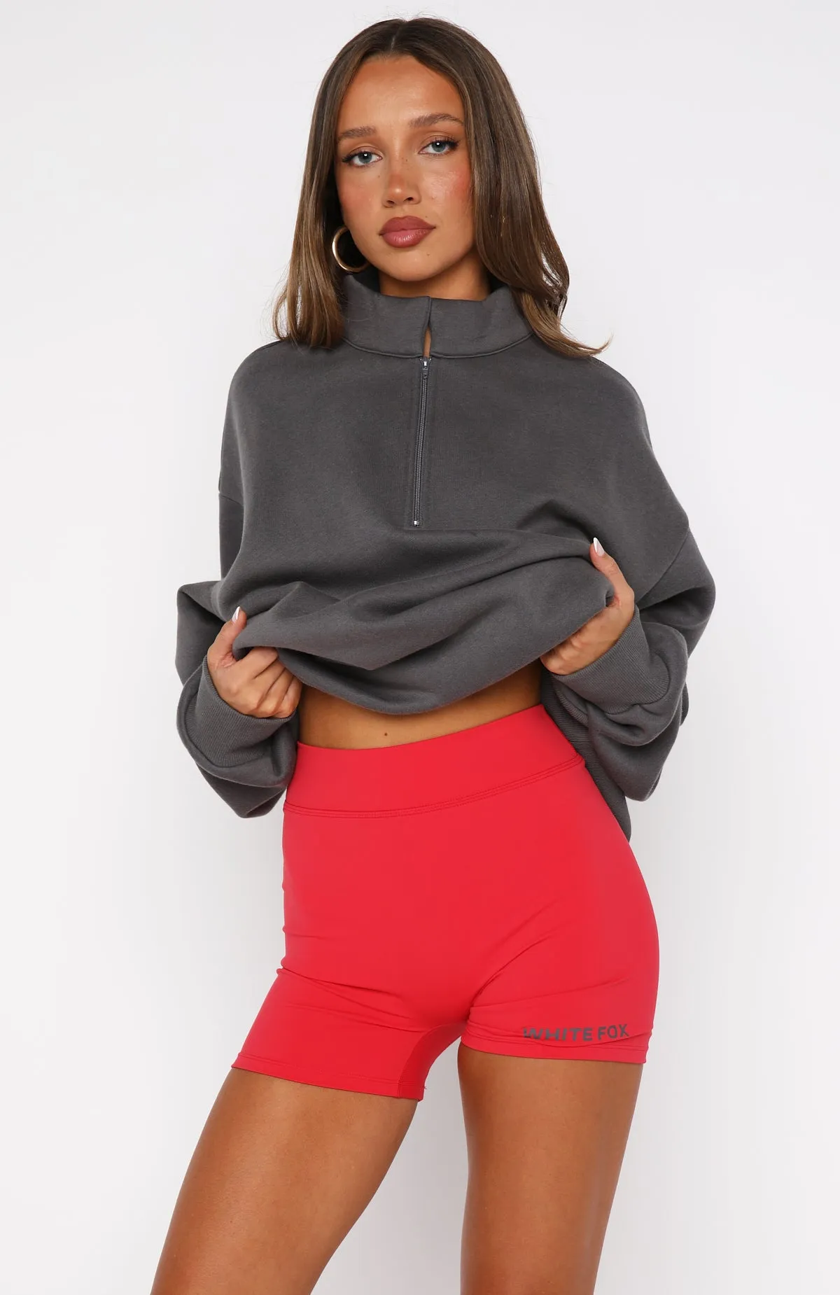 Caught Up With You Bike Shorts Red warm tones