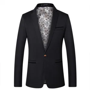 British's Style Casual Slim Fit Suit Jacket Male Blazers Men Coat Terno Masculino