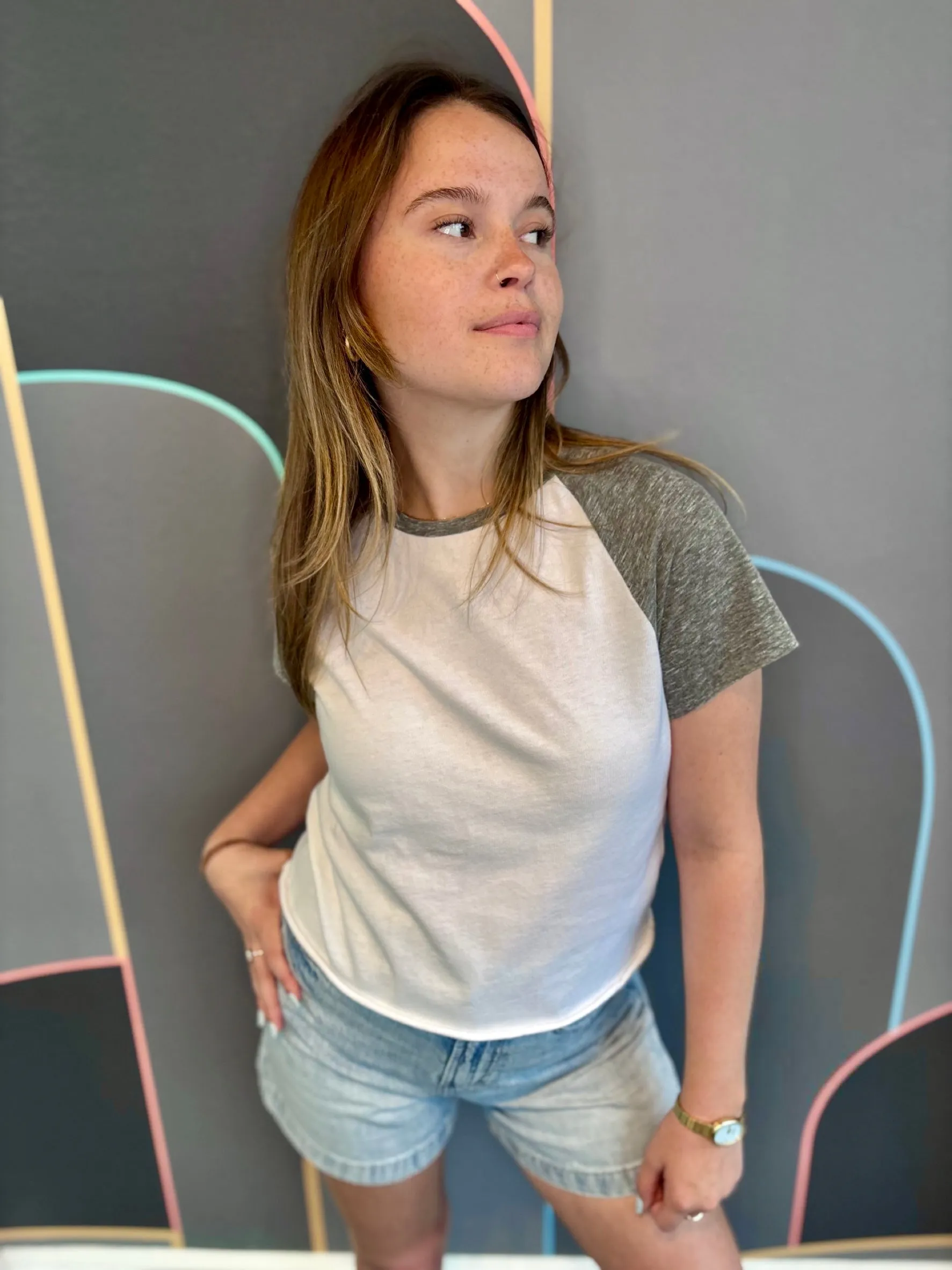 AllDayComfort Britt Vintage Soft Cotton Jersey Tee