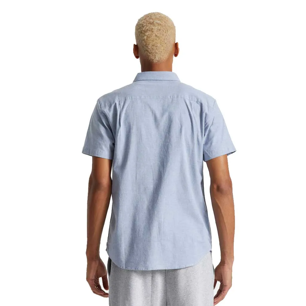 Brixton Charter Oxford S/S Woven - Light Blue Chambray