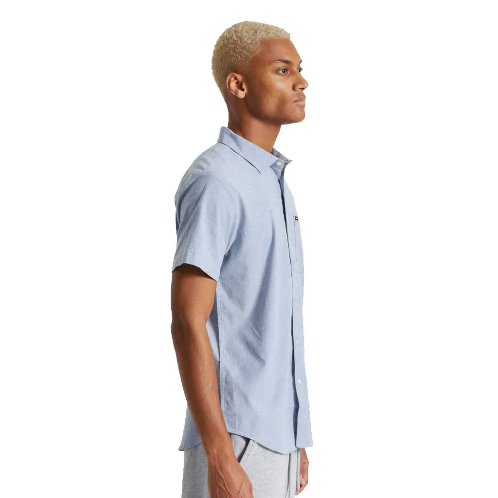 Brixton Charter Oxford S/S Woven - Light Blue Chambray