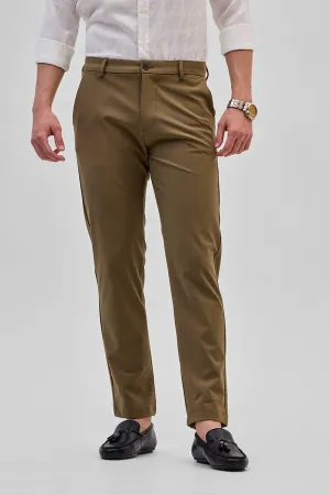 Brown Slim Fit Trousers