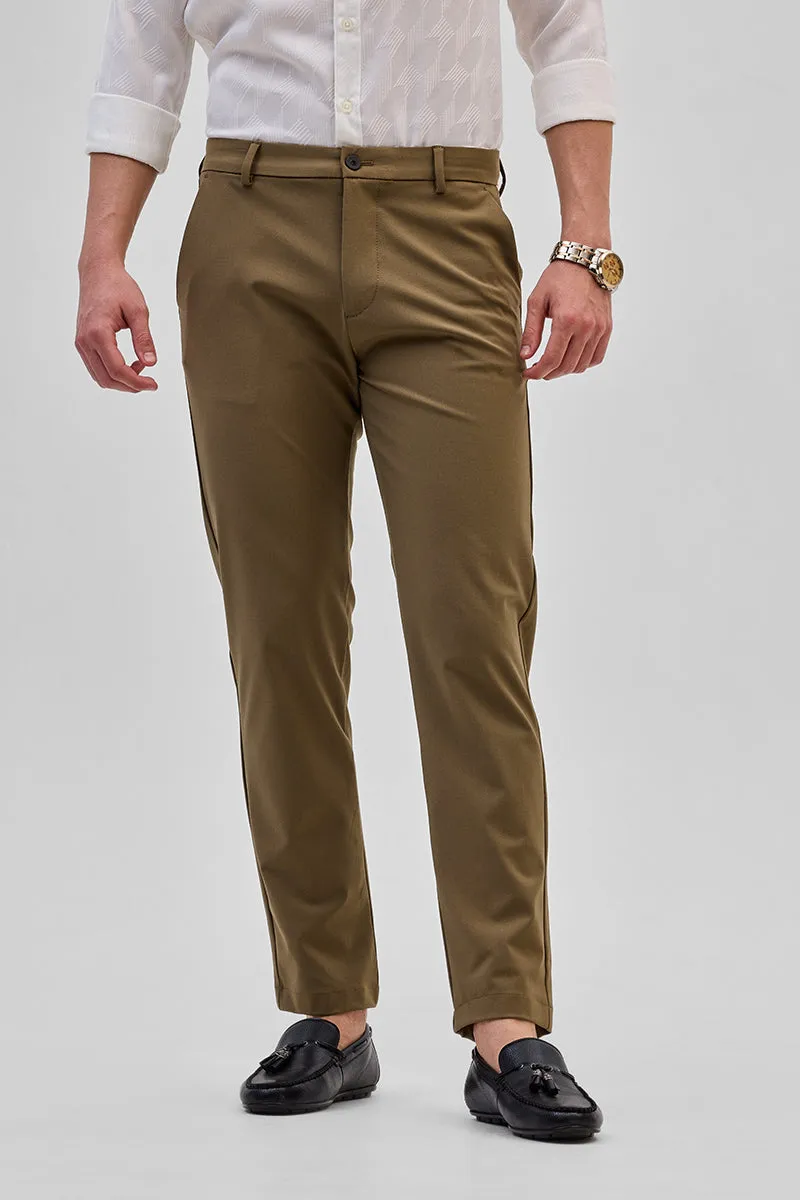 Brown Slim Fit Trousers