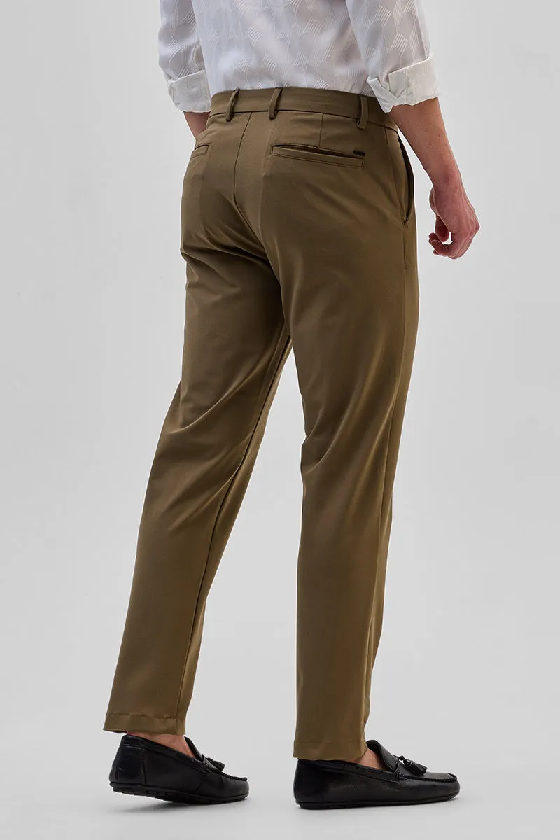Brown Slim Fit Trousers