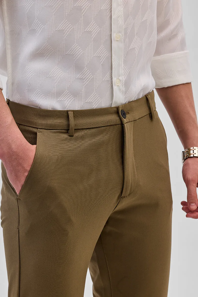 Brown Slim Fit Trousers
