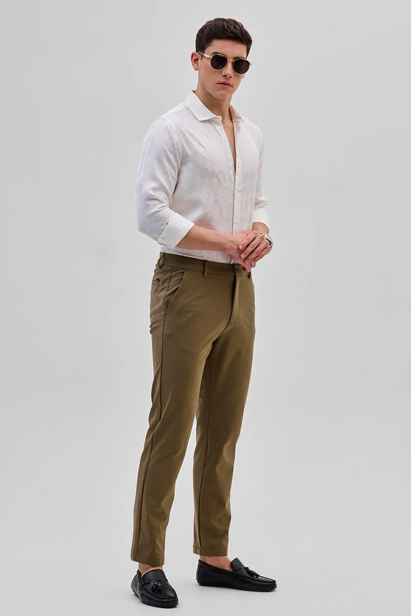 Brown Slim Fit Trousers