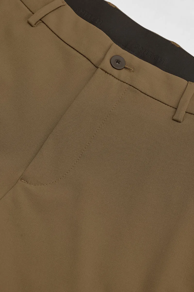 Brown Slim Fit Trousers