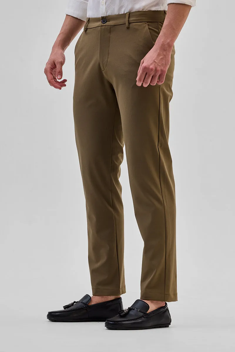 Brown Slim Fit Trousers