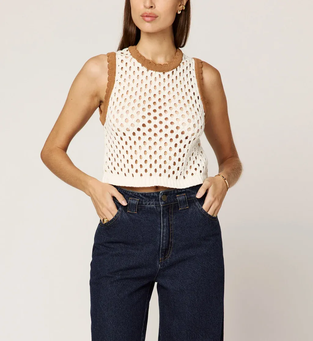 BreathableBack Tailored Silhouette Brownwyn Sweater Top