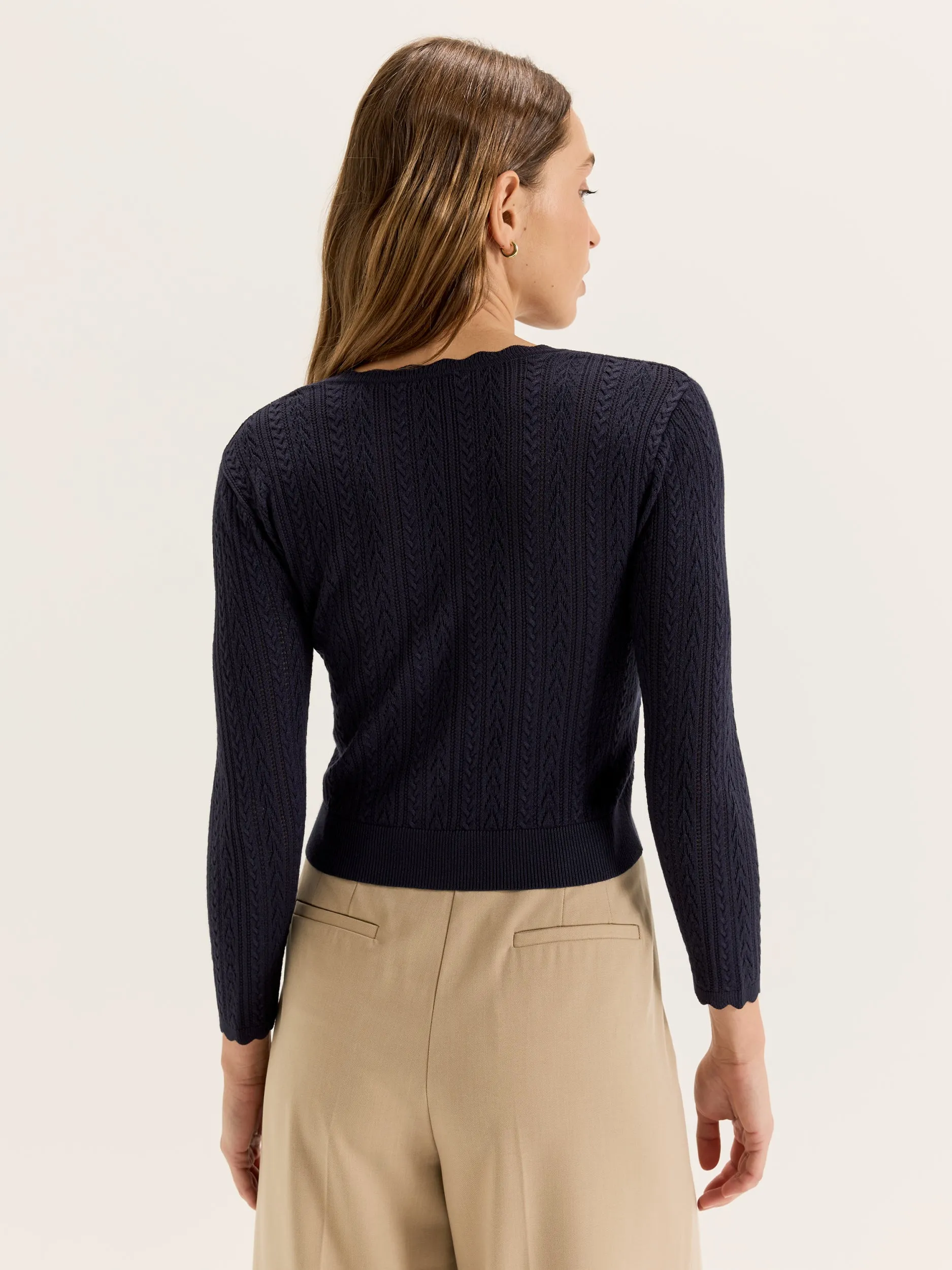 Hazel 3/4 Sleeve Cardigan AntiStatic Lining