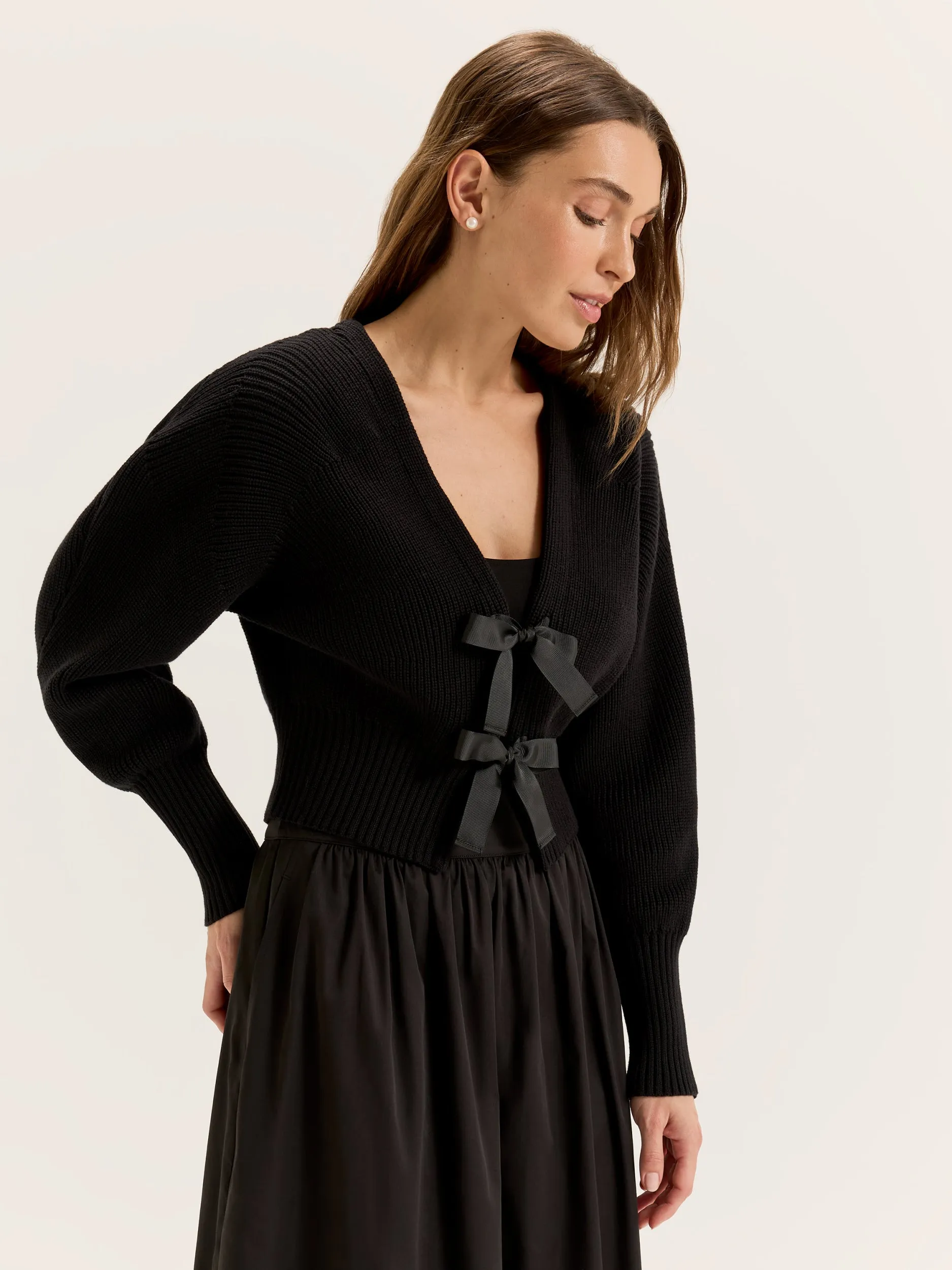 Bryony Cardigan Modern Texture Plush Inner Lining